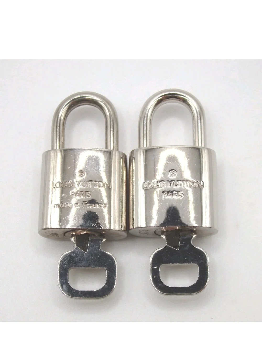 Louis Vuitton Silver Padlock Set with Keys